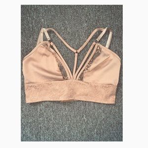 Misguided Pink Lace Bralette